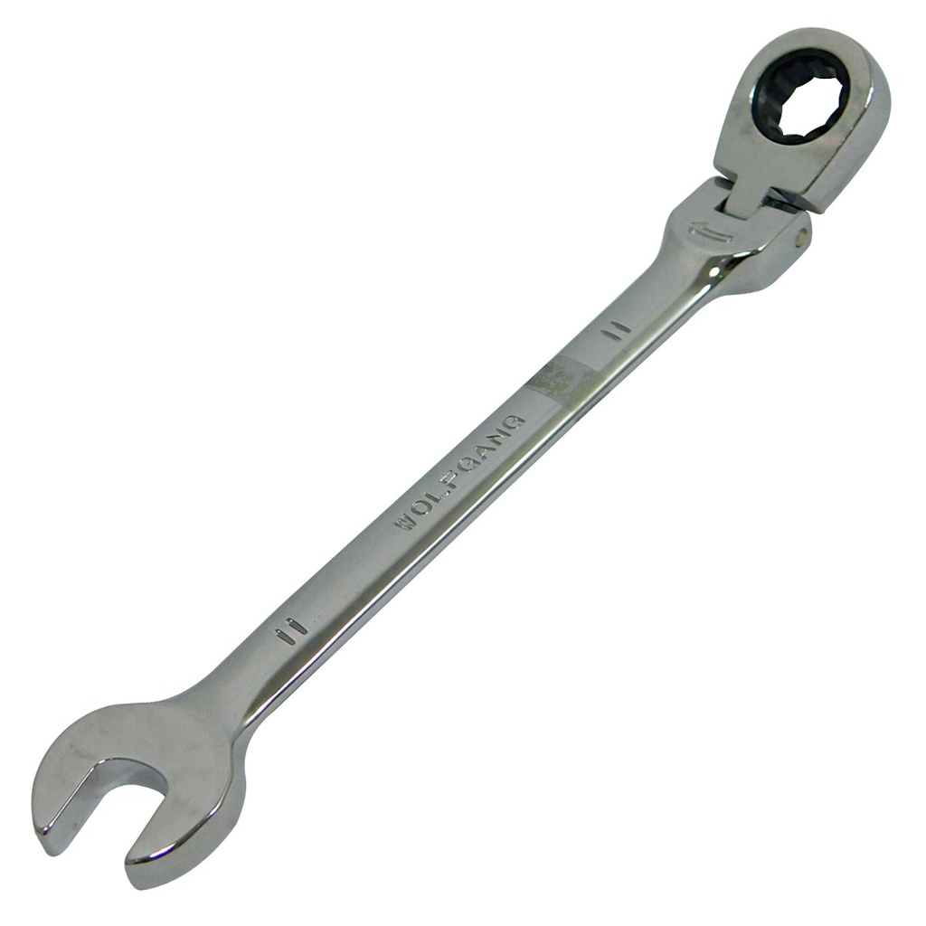 LLAVE COMBINADA 11MM CON RATCHET MOVIBLE WOLFGANG