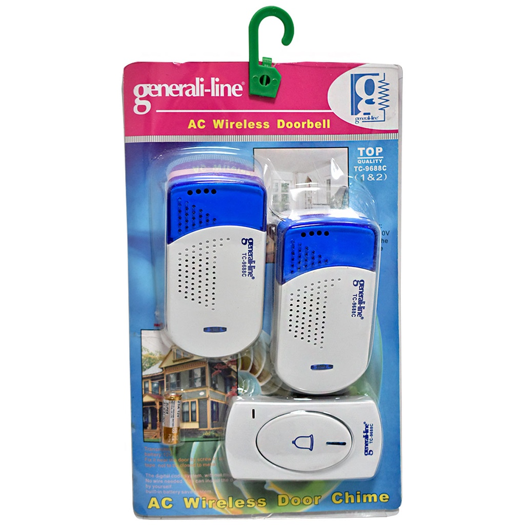 TIMBRE PARA PUERTAS INALAMBRICO 80MT GENERALI LINE