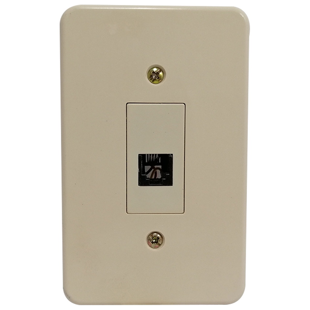 CONECTOR PARA CABLE DE TELEFONO BLANCO