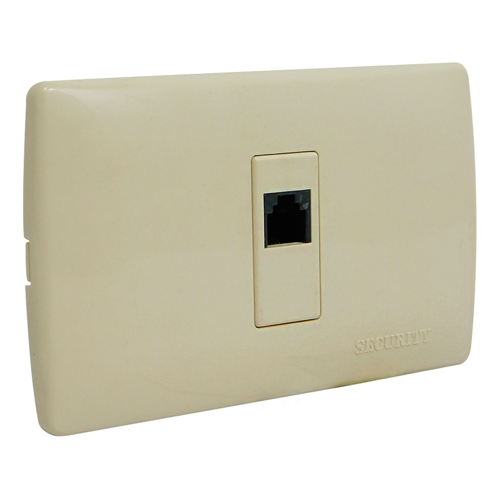 CONECTOR PARA TELEFONO BEIGE SECURITY
