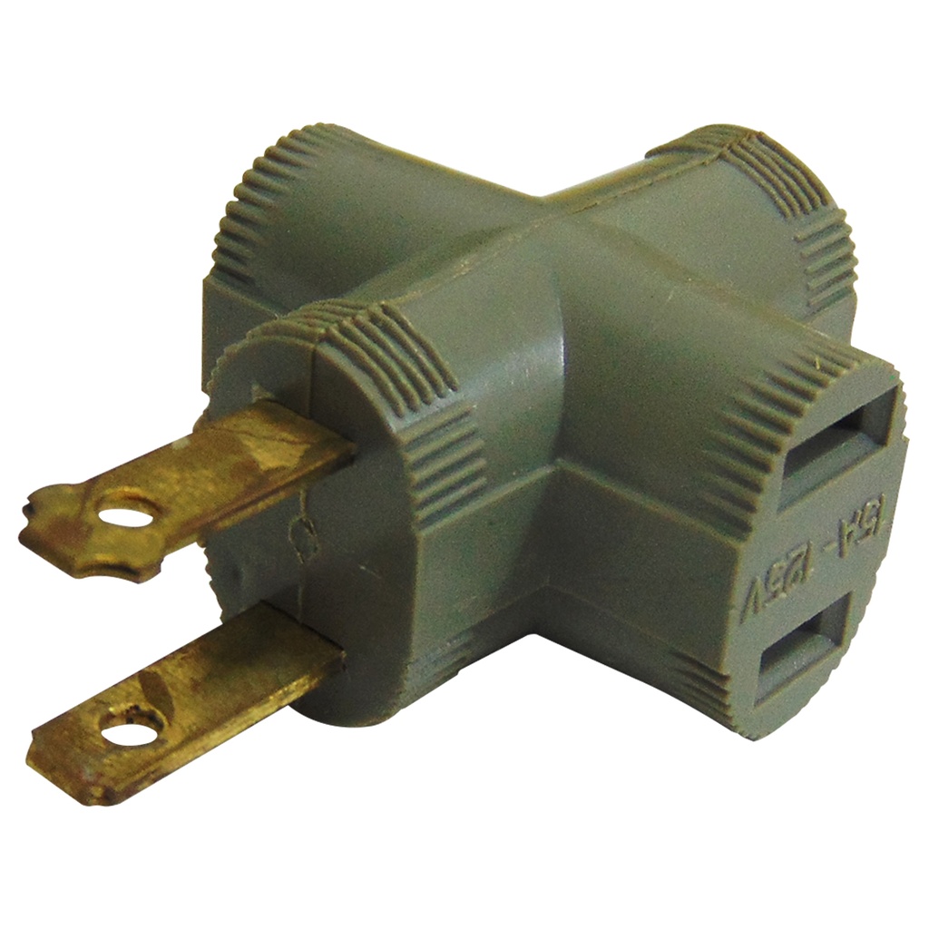 ADAPTADOR MULTITOMA GRIS