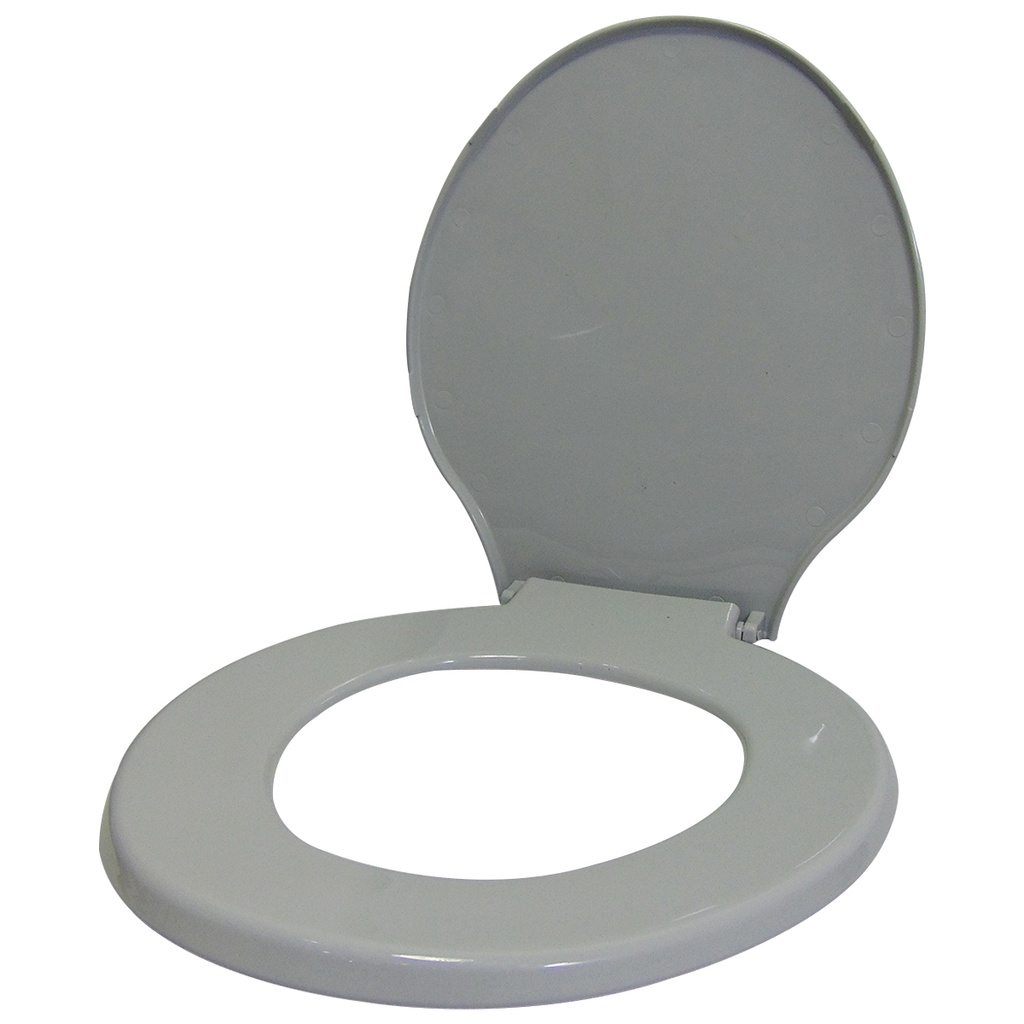 ASIENTO PARA INODORO GRIS REDONDO RESIMOL