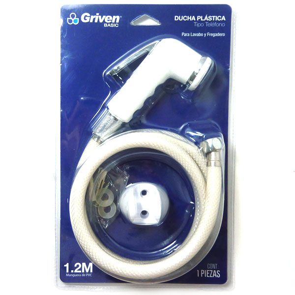 DUCHA PVC TIPO TELEFONO PARA LAVABO Y FREGADERO GRIVEN