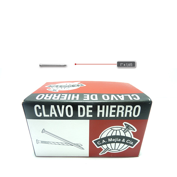 CLAVO DE HIERRO SIN CABEZA 1" X 1.65MM MEJIA