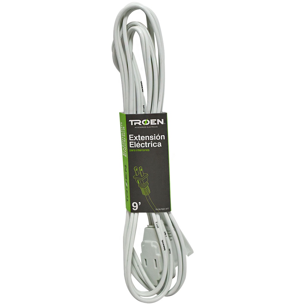 EXTENSION ELECTRICA SIN TIERRA 9FT TROEN