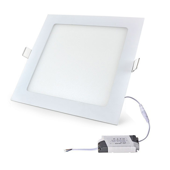 LAMPARA LED PARA EMPOTRAR CUADRADA 15W 7.5" VOLTAGE