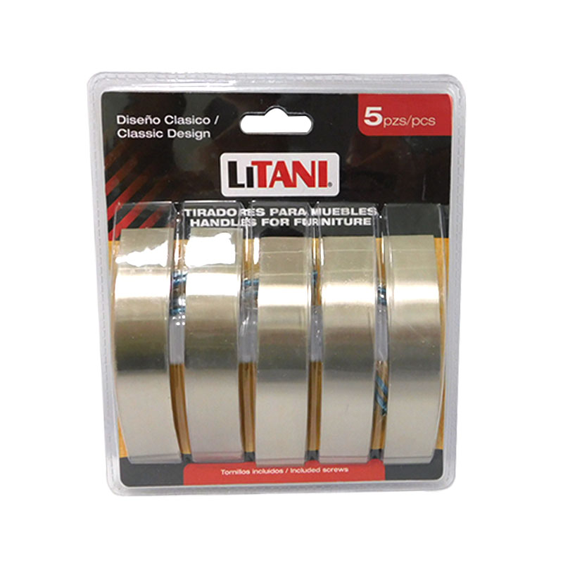 JUEGO DE TIRADORES 5PZAS 96MM LITANI