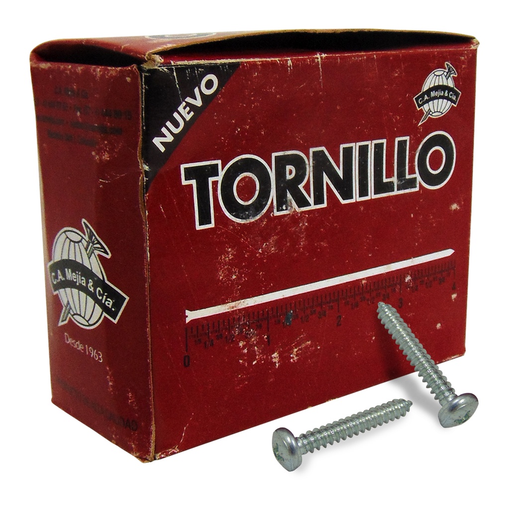 TORNILLO LAMINADO CABEZA PAN 10X1 1/4" MEJIA