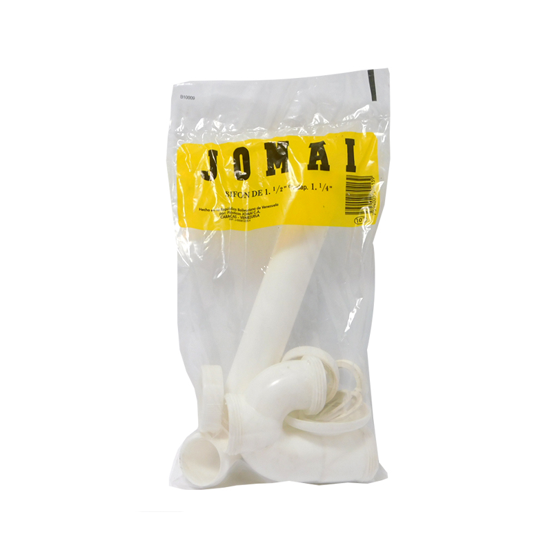 SIFON DE 1 1/2" CON ADAPTADOR A 1 1/4" JOMAI