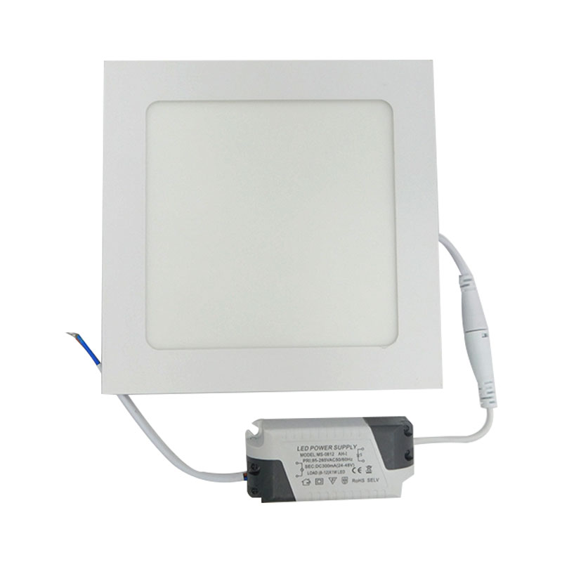 LAMPARA LED PARA EMPOTRAR CUADRADA 12W 7" LUZ BLANCA ANGEL LIGHT