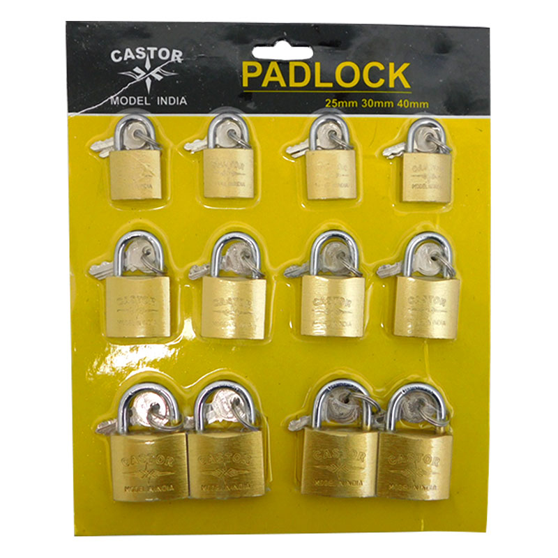 CANDADO DE BLISTER 25-30-40MM CASTOR