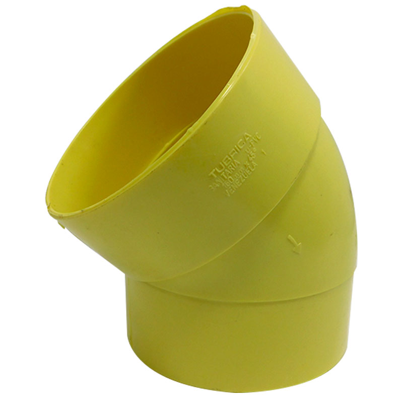 CODO 45GR PVC SANITARIO 160MM EXC TUBRICA