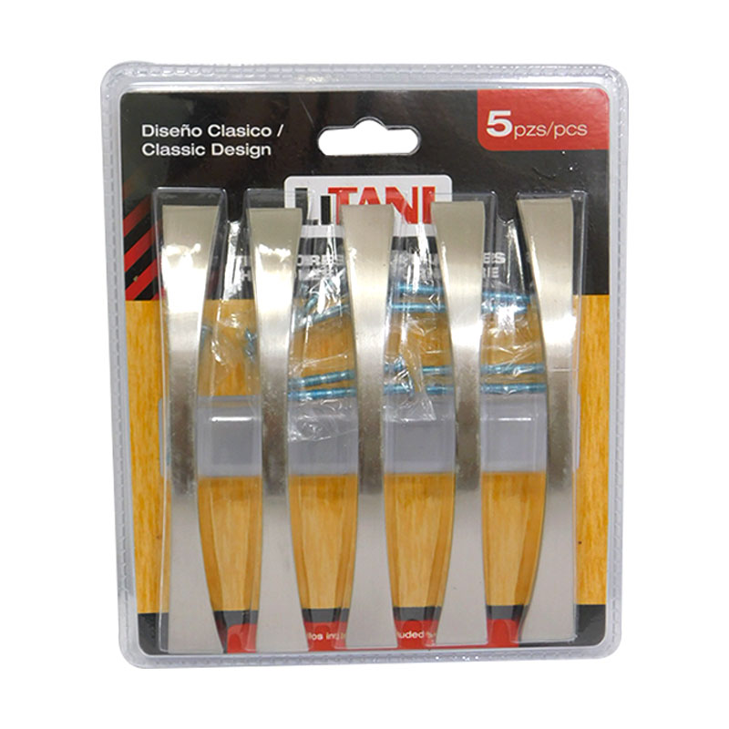 JUEGO DE TIRADORES 5PZAS 128MM LITANI