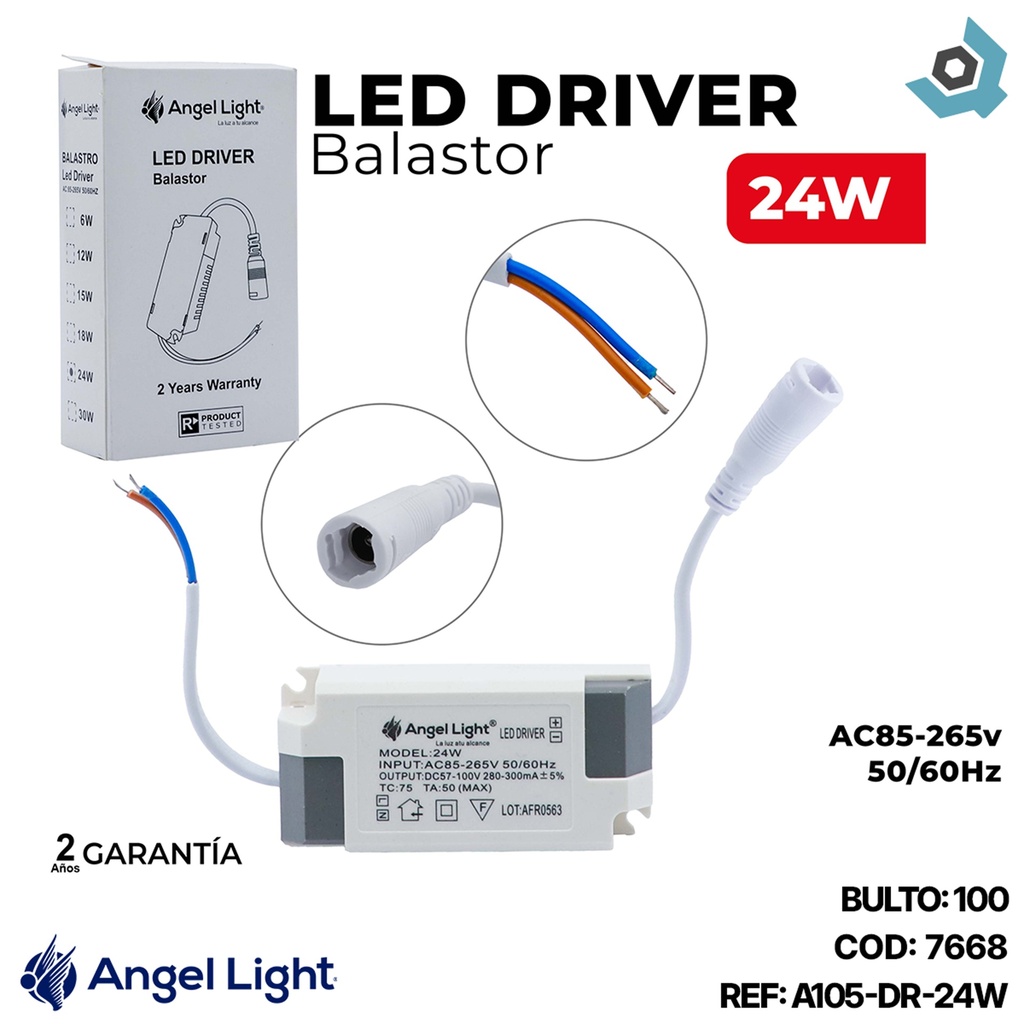 BALASTRO 24W PARA LED ANGEL LIGHT