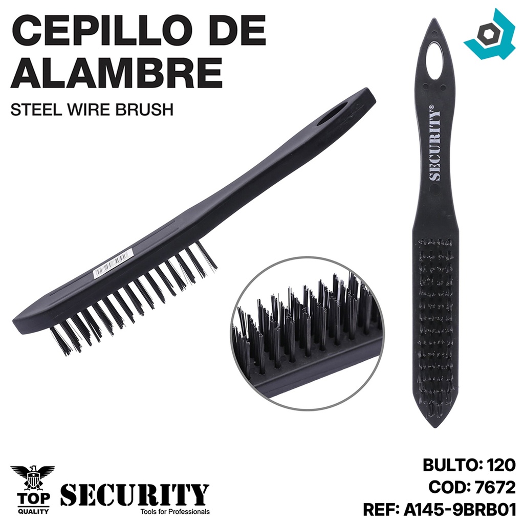 CEPILLO DE ALAMBRE 11" SECURITY