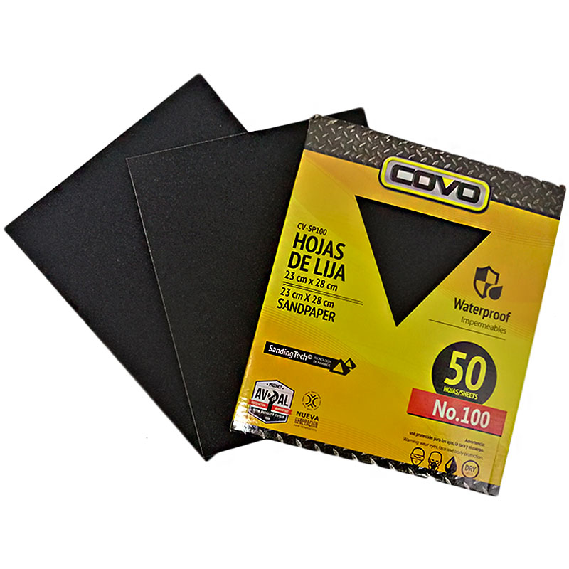 LIJAS DE PAPEL GRANO 100 COVO