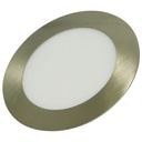 LAMPARA LED PARA EMPOTRAR REDONDA 6W NIQUELADA LUZ BLANCA ANGEL LIGHT