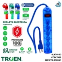REGLETA ELECTRICA 6 TOMAS 50CM TROEN