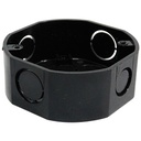 CAJETIN PVC CONDUIT OCTAGONAL NEGRO DP
