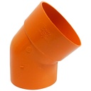 CODO 45GR PVC SANITARIO REFORZADO 110MM EXC TUBRICA