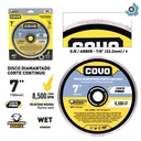 DISCO DIAMANTADO 7" CORTE CONTINUO COVO