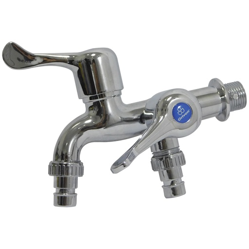 [8078] VALVULA 1/2" ABS DOBLE CROMADA GRIVEN