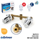 LLAVE PARA DUCHA 1/2" DOBLE TEMPERATURA GRIVEN