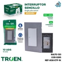 APAGADOR INDIVIDUAL PLATEADO TROEN