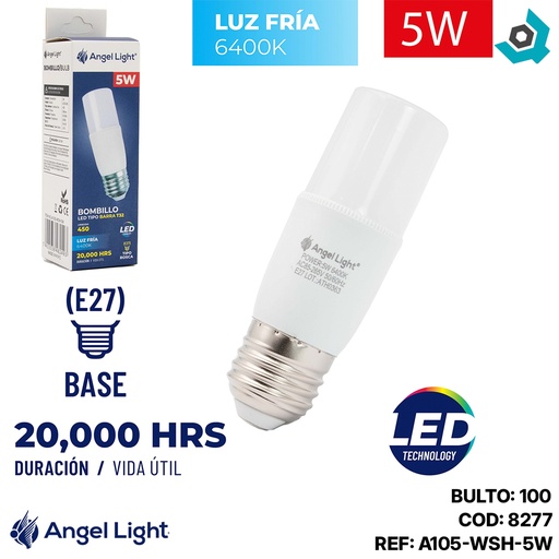 [8277] BOMBILLO LED 5W T32 ANGEL LIGHT