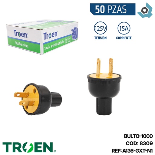 [8309] ENCHUFE ELECTRICO SIN TIERRA TROEN