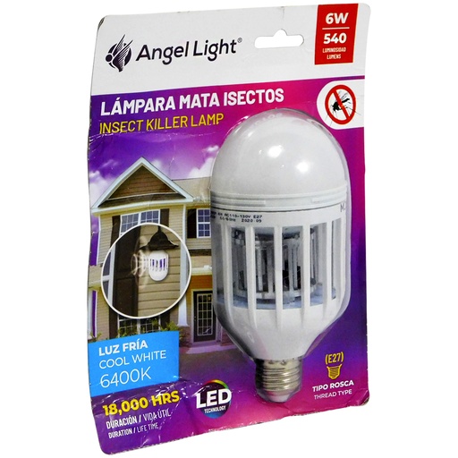 [8324] LAMPARA LED 6W MATA INSECTOS ANGEL LIGHT