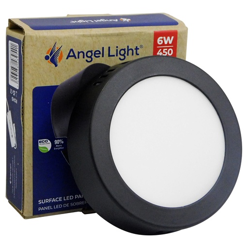 [8328] LAMPARA LED SUPERFICIAL REDONDA 6W 11CM LUZ BLANCA ANGEL LIGHT