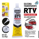 SELLADOR DE SILICONA TRANSPARENTE 85G COVO