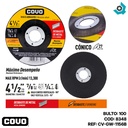 DISCO DE DESBASTE 4 1/2" DE METAL COVO