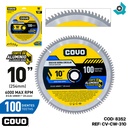 DISCO DE SIERRA 10" PARA ALUMINIO COVO