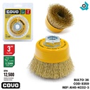 DISCO CEPILLO COPA DE ALAMBRE 3" X 5/8" COVO