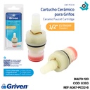 CARTUCHO CERAMICO 52MM PVC GRIVEN