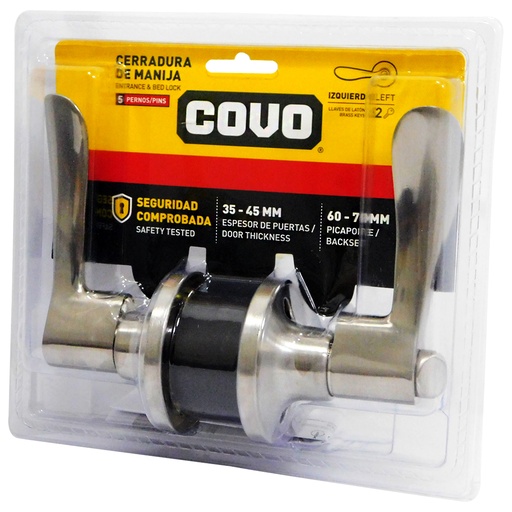 [8460] CERRADURA DE MANILLA IZQUIERDA 45MM COVO