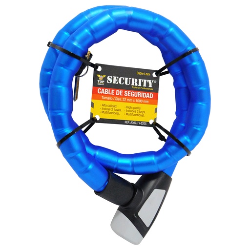[8470] CANDADO PARA BICICLETA 22MM X 1M SECURITY