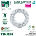 CABLE ELECTRICO 8 AWG BLANCO 7 HILOS TROEN