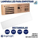 LAMPARA LED PARA EMPOTRAR RECTANGULAR 40W ANGEL LIGHT