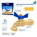 LLAVE DE CHORRO 3/4" BRONCE GRIVEN