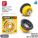 DISCO CEPILLO COPA DE ALAMBRE 3" X 5/8" COVO