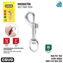 BANDOLA MOSQUETON 3" ANILLO GIRATORIO COVO