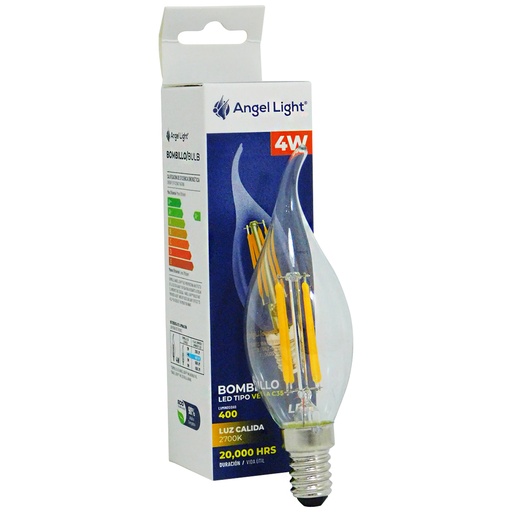 [8636] BOMBILLO LED 4W TIPO VELA ANGEL LIGHT