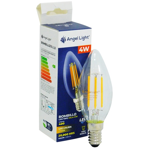 [8637] BOMBILLO LED 4W TIPO VELA ANGEL LIGHT