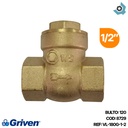 CHEQUE 1/2" DE BRONCE TIPO T GRIVEN