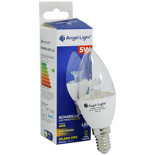 [8748] BOMBILLO LED 5W TIPO VELA ANGEL LIGHT