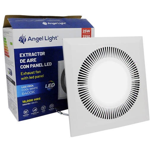 [8763] EXTRACTOR DE AIRE 10" CON PANEL LED ANGEL LIGHT