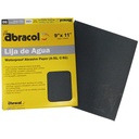 LIJA DE AGUA DE 9" X 11" GRIS GRANO 1200 ABRACOL